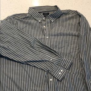 4XB Button-up Striped Shirt